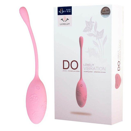 Нежно-розовое виброяйцо с пультом ДУ LuxeLuv DO pink