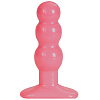 Розовая анальная пробка-ёлочка Doc Johnson 5077-02-BX (11,4 см)