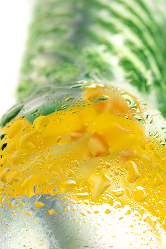 Стеклянный фаллоимитатор со спиралевидным рельефом зеленого цвета Sexus 912182