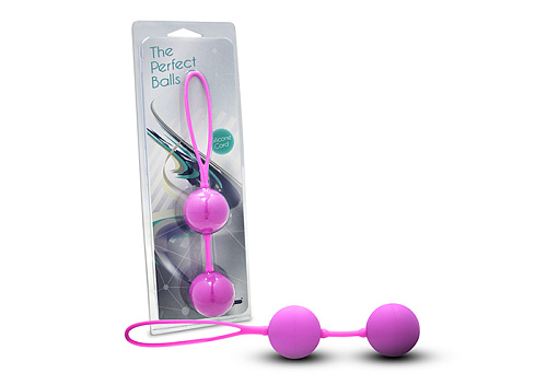 Розовые вагинальные шарики с петлёй Seven Creations F0067R2SPGAC