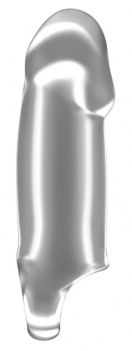 Прозрачная насадка Shots Media BV Stretchy Thick Penis Extension No.37 SON037TRA