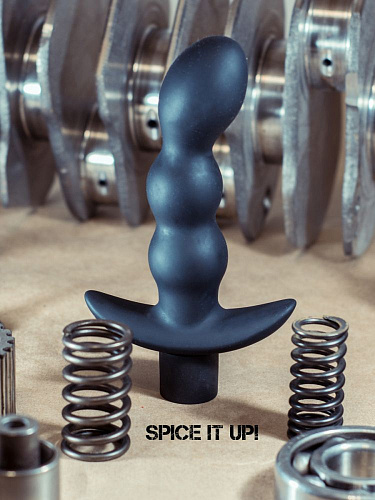 Серый анальный вибромассажёр Lola toys Naughty 8012-02Lola (14,5 см)