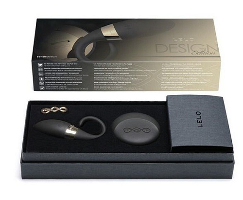 Чёрное эрекционное виброкольцо + стимулятор клитора Lelo Oden 2 Design Edition LEL5960 Oden 2 Design Edition Black