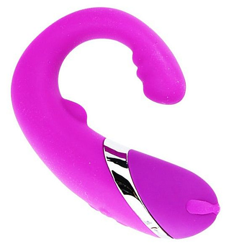 Перезаряжаемый лиловый анальный вибромассажёр Baile Amour BI-014108-2