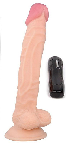 Реалистичный вибратор телесного цвета на присоске Erokay EK-1627-FL (19 см)