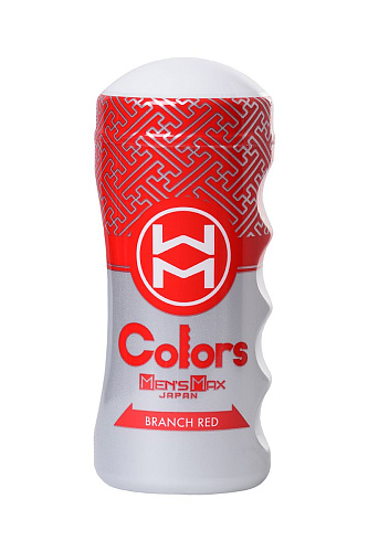 Мультирельефный мастурбатор белого цвета Men sMax Colors Branch Red MM-36