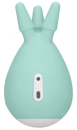 Зелёный клиторальный стимулятор с тремя отростками Shots Media BV Luscious LOV020GRN