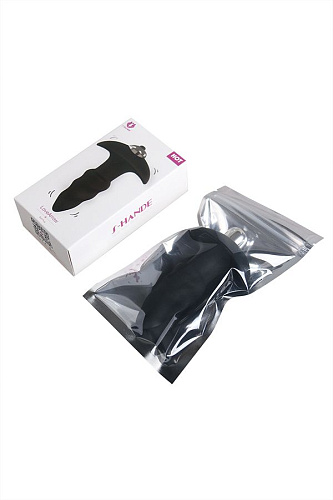 Чёрная анальная втулка с вибрацией S-HANDE Lovearrow SHD-013 (10 см)