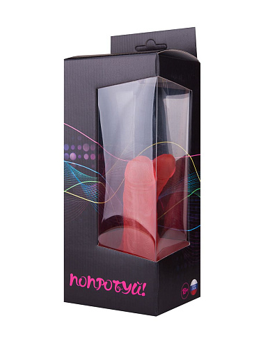 Гелевый анально-вагинальный фаллоимитатор на присоске малинового цвета Сумерки богов 311-08 BX DD (14 см)