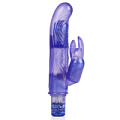 Фиолетовый вибромассажер California Exotic Novelties 10-Function Bendie Bounding Bunny Vibes SE-0638-20-2 (22,8 см)