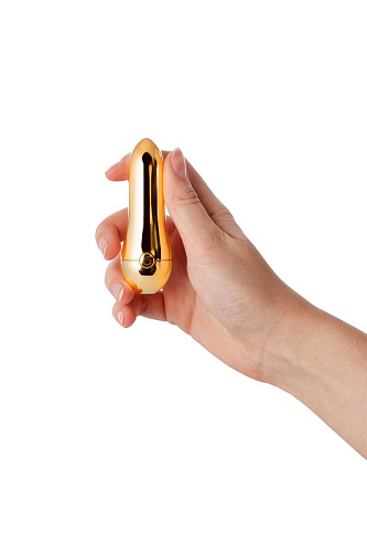 Золотистый клиторальный вибромассажёр WANAME Mirage 482003