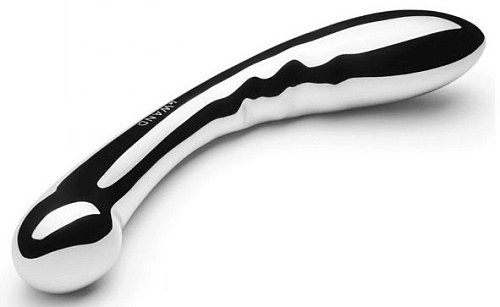 Серебристый утяжелённый стимулятор для точки G Le Wand Arch LW-023 (19,7 см)