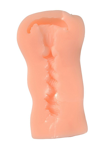 Мастурбатор телесного цвета  со сложным внутренним рельефом Real Real Woman RW72104