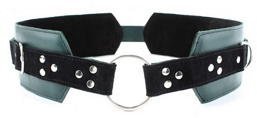 Изумрудный пояс с колечками для крепления БДСМ арсенал Ladys Arsenal 67033ars