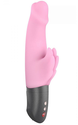 Розовый вибратор с клиторальными крылышками Fun Factory Wicked Wings 07038 (19,8 см)