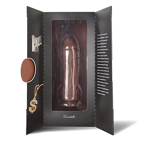 Коричневый фаллоимитатор Topco Sales Skinsation Black Tie Affaire Donatello 1600177 (17 см)