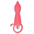 Коралловый конический анальный вибромассажёр Bior toys WSL-15001 (12 см)