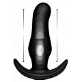 Чёрная анальная вибропробка XR Brands Kinetic Thumping 7X Prostate Anal Plug AF914 (13,3 см)