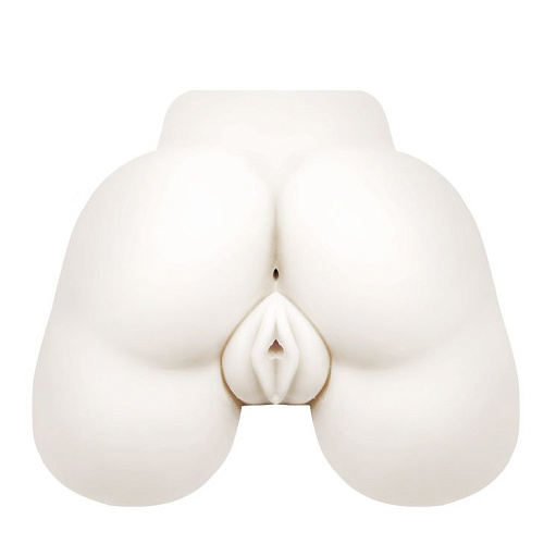 Телесные вагина и анус с вибрацией Baile Passion Lady BM-009173