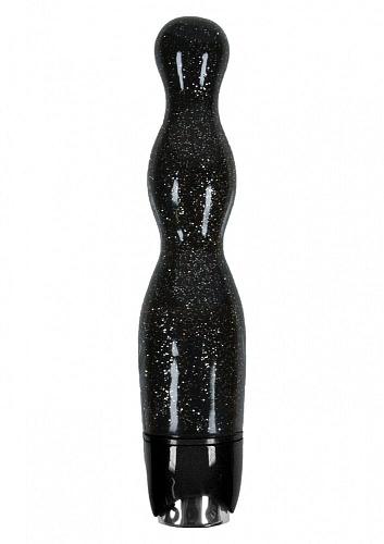 Чёрная виброёлочка NS Novelties Starlight Gems Libra Vibrating Massager NSN-0275-23 (20,5 см)