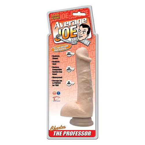 Телесный фаллоимитатор на присоске Topco Sales Average Joe The Professor Charles 1101305 (19 см)