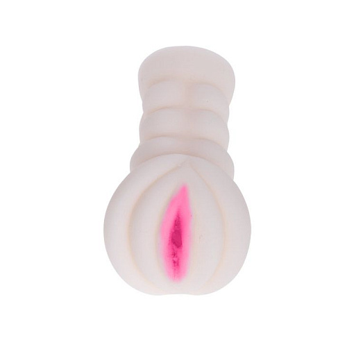 Мастурбатор-вагина телесного цвета с вибрацией и выносным пультом управления Baile BM-009152