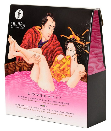 Соль для ванны, превращающая воду в гель Shunga Lovebath Dragon Fruit 6801