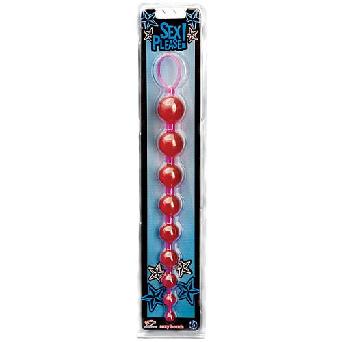 Розовые анальные бусы Topco Sales Sex Please! Sexy Beads 2100099 (25 см)