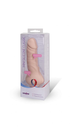 Расширяющийся книзу реалистичный вибратор с 7 режимами вибрации телесного цвета Seven Creations B0082Y4SPGAC (13 см)