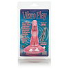 Розовая анальная вибровтулка на присоске California Exotic Novelties Vibro Play Probes SE-0390-04-2 (11 см)
