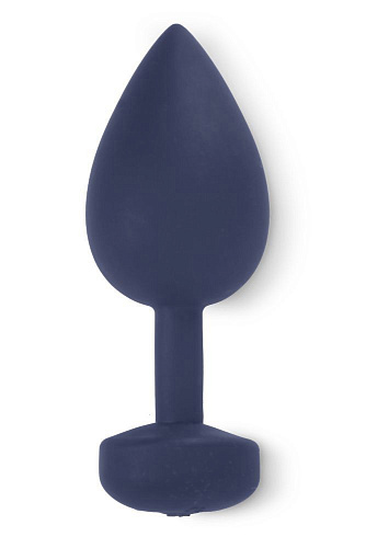 Большая синяя анальная пробка с вибрацией Fun Toys Gplug FT10189 (10,5 см)