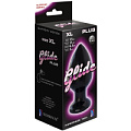 Чёрный анальный плаг LOVETOY (А-Полимер) Glide XL 420903 (13 см)