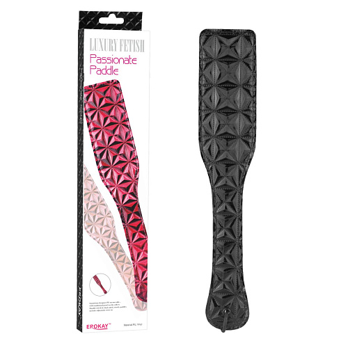 Чёрный пэддл с геометрическим узором Erokay EK-3107-BLK (32 см)