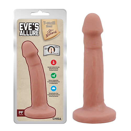 Телесный фаллоимитатор на присоске Chisa Eves Allure CN-711707937 (18,5 см)