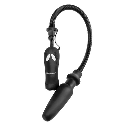 Чёрный надувной анальный расширитель с автоматической подкачкой Pipedream Auto Butt Blaster PD4669-23