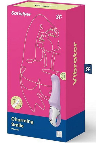 Сиреневый вибратор Satisfyer Vibes Charming Smile EE73-827-1017 (18,5 см)