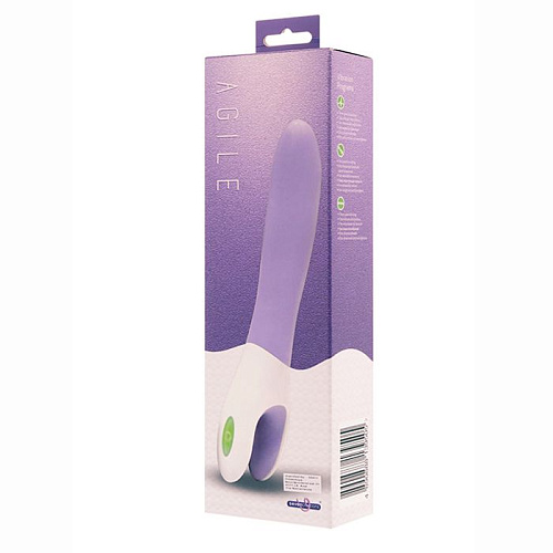 Сиреневый вибратор с 7 режимами вибрации Seven Creations Agile 14-201-E19AWH-BX (18 см)
