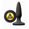Чёрная силиконовая пробка NS Novelties Emoji SHT NSN-0511-03 (8,6 см)