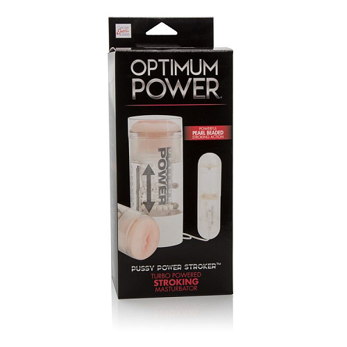 Прозорачная мастурбатор-вагина с поступательным движением California Exotic Novelties Deluxe Optimum Power Pussy Power Stroker SE-0855-00-3
