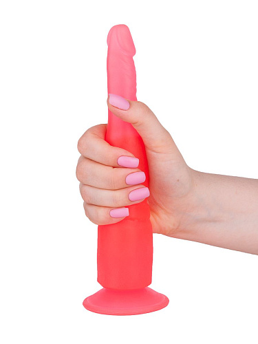 Розовый фаллообразный плаг на присоске LOVETOY (А-Полимер) 215100 (18,5 см)
