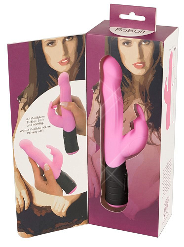 Розовый вибратор-кролик с ротацией Orion Rotating Rabbit 05966980000 (21,7 см)