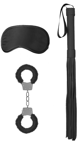 Чёрный набор БДСМ Shots Media BV Introductory Bondage Kit №1 OU364BLK