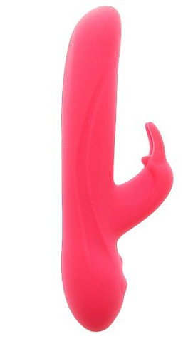 Вибратор с клиторальным отростком розового цвета Seven Creations UNIK RABBIT 50920 (20,7 см)
