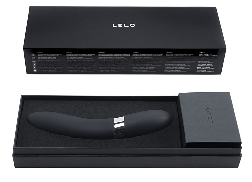 Чёрный вибромассажёр Lelo Elise 2 Black LEL7671 (22 см)