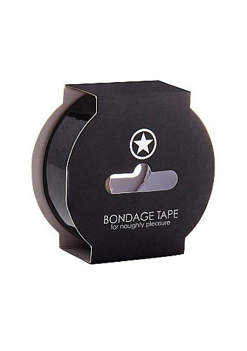Чёрная лента Shots Media BV Non Sticky Bondage Tape OUBT003BLK (17,5 м)