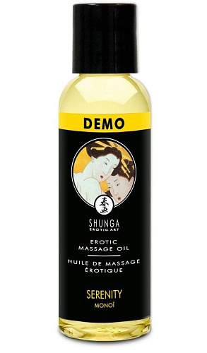 Тестер массажного масла с ароматом таитянской монои Shunga Serenity Monoi 11013 (60 мл)
