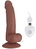 Коричневый вибратор Howells SEDUCER 20 Function Spirited Dick 170309Brown (19 см)
