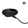 Чёрное перезаряжаемое эрекционное кольцо с вибрацией California Exotic Novelties Silicone Rechargeable Cock Ring SE-6850-03-3