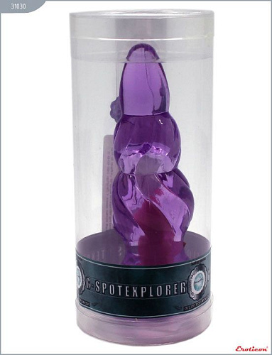 Фиолетовая анальная вибропробка Eroticon 31030 (9 см)
