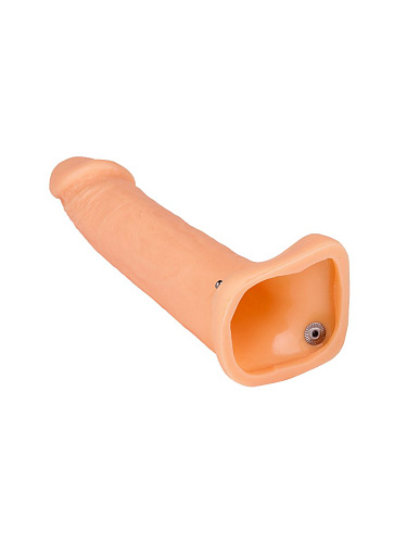 Фаллопротез телесного цвета на чёрной резинке Сумерки богов №2 1005-02 CD DD